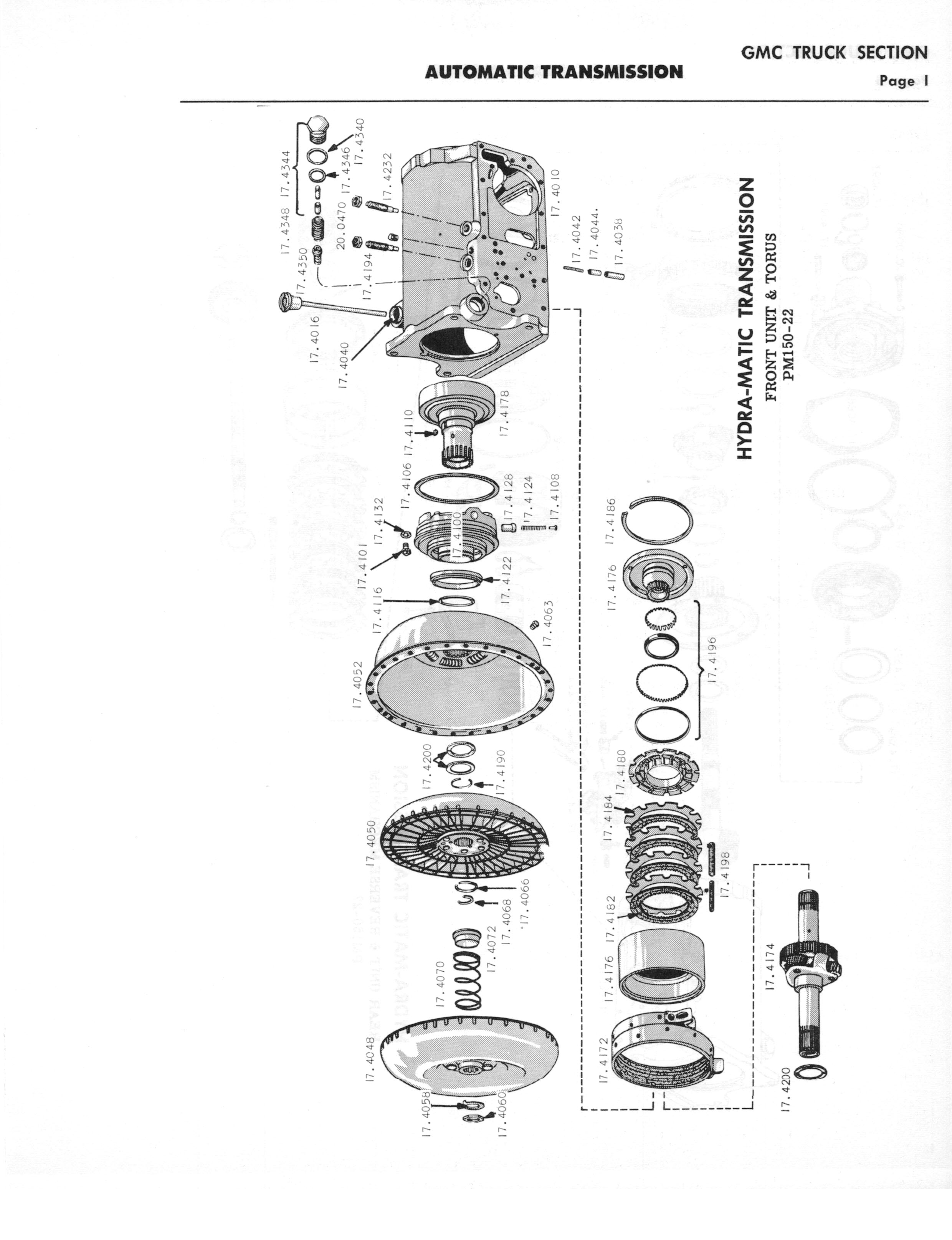 A3010 Automatic Transmission Parts Catalog HydraMatic, PowerGlide